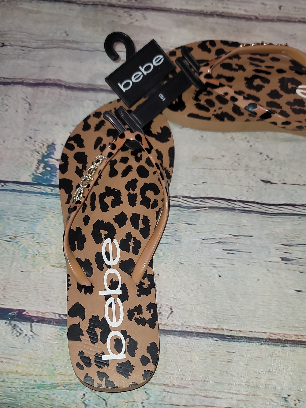 Bebe New Leopard Sandles